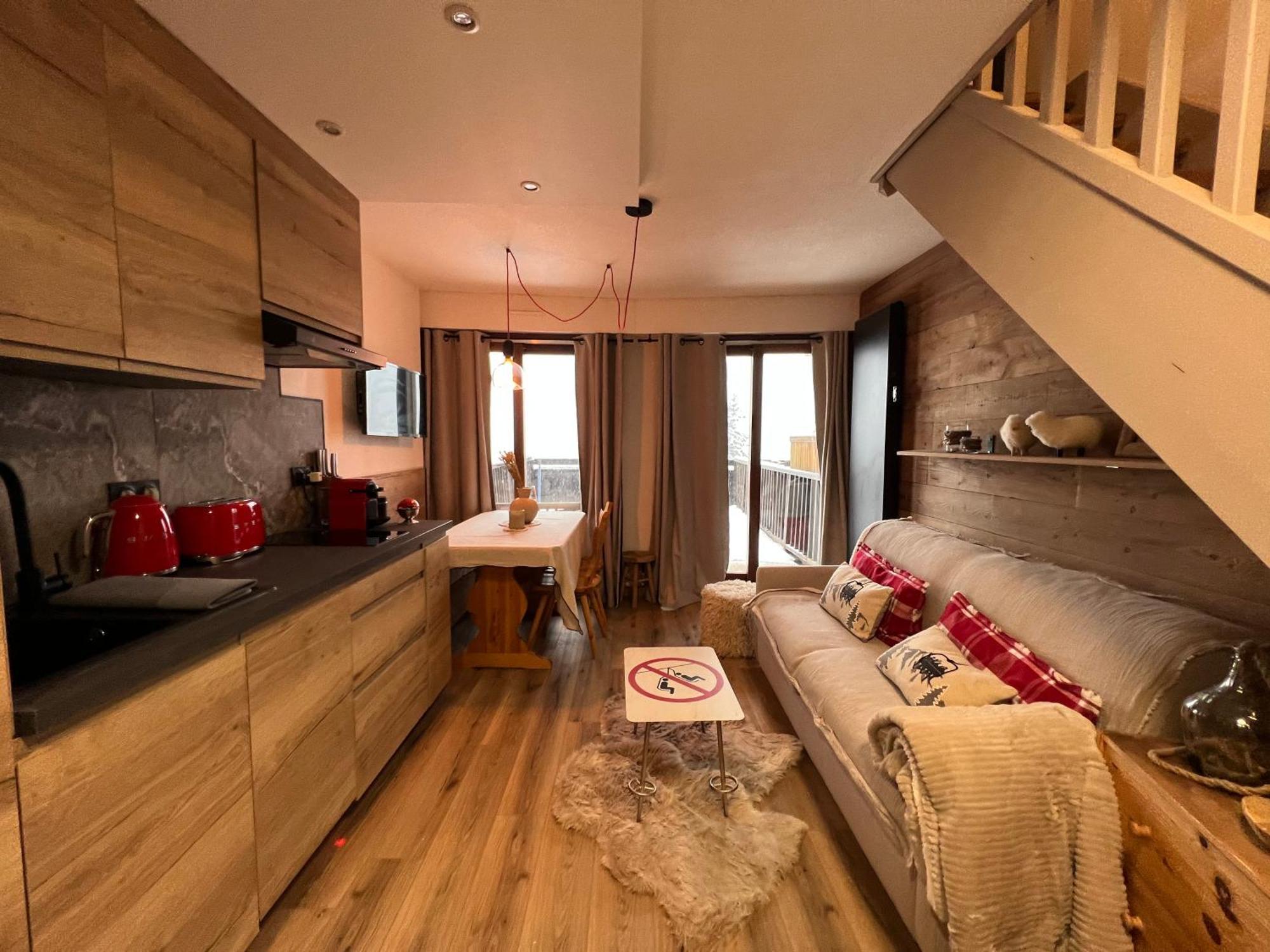 Les Tanieres De Montgenevre - La Marmotte - Duplex 4 P Entierement Renove Avec Vue Magnifique Apartment Exterior photo